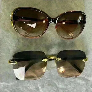 Woman sunshades glasses.